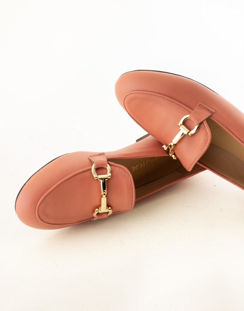 Mocassin Progetto En Cuir Champagne - Neuf Avec Emballage - Accessoire élégant